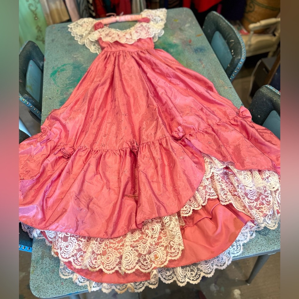 Vintage 70s Country Romantic Gown - Picture 6 of 16
